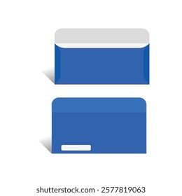Envelope Dieline template, With 3D Box, Size 9.5 x 4.125 in, Vector File