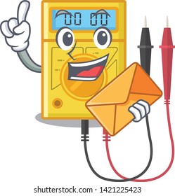 With envelope digital multimeter isolated with the character