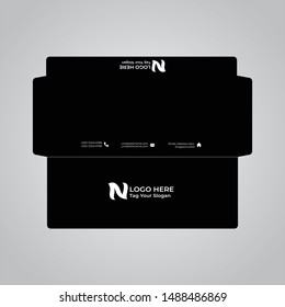 envelope DL size die cut template circuit envelope. International standard size