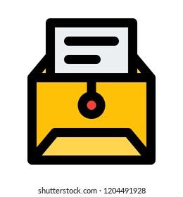 envelope with document