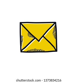 envelope doodle icon