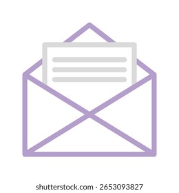 Envelope Dual Tone Icon. Editable Stroke. Can be used for website UI and mobile applications.