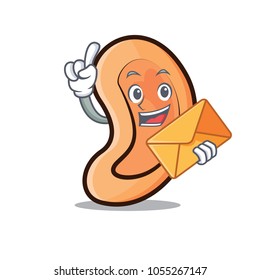 With envelope Ear character cartoon style