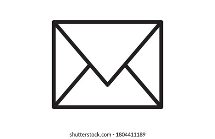 Envelope, Email icon flat style vector illustration. Can be used for web and mobile apps.