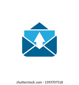 Envelope Email Icon Logo Template Illustration Design