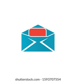 Envelope Email Icon Logo Template Illustration Design