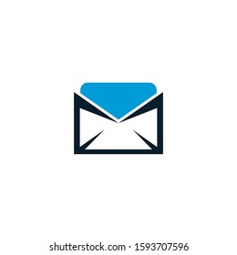 Envelope Email Icon Logo Template Illustration Design
