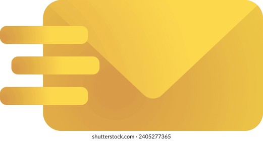 Envelope email icon in vector flat gradient style color, illustration, art for design, ui, web, interface
