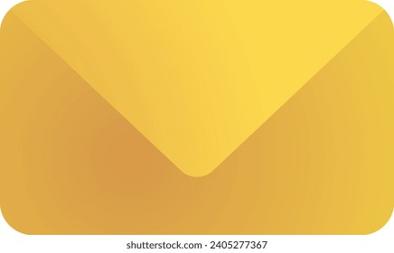 Envelope email icon in vector flat gradient style color, illustration, art for design, ui, web, interface