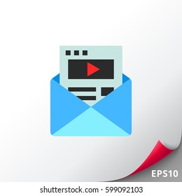 Envelope as Email Marketing Concept Icon