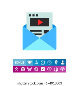 Envelope as Email Marketing Concept Icon