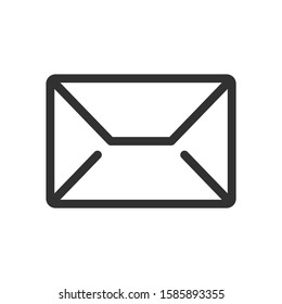 Envelope, e-mail, massage, linear icon. Editable stroke