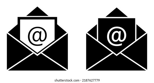 Envoltura de correo electrónico. Ilustración del vector aislada en fondo blanco
