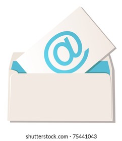 The envelope with email symbol