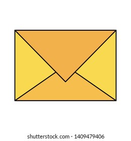 Envelope email symbol isolated vector illustration graphic design