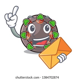 With envelope escargot is presented on character plates