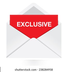 envelope with exclusive message