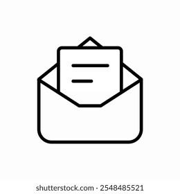 envelope file icon vector sign