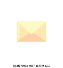 Diseño de iconos de estilo de relleno de sobres, carta de correo electrónico de mensaje tarjeta de comunicación de marketing y tema del documento Ilustración del vector