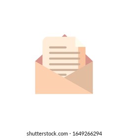 Envelope fill style icon design, Message email mail letter marketing communication card and document theme Vector illustration