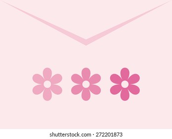 Envelope with flowers