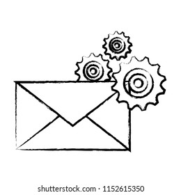 envelope and gear wheels