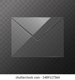 Envelope glass icon unique design vector