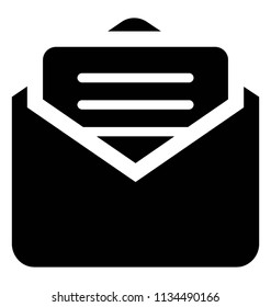 
Envelope got a draft in it to be posted showing icon for letter 
