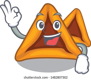 With envelope hamantaschen cookies with the cartoon shape