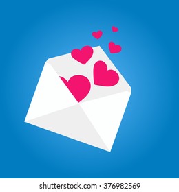 Envelope with heart