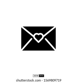 Envelope heart icon, design inspiration vector template for interface and any purpose