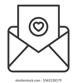 envelope with heart love