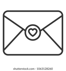 envelope with heart love