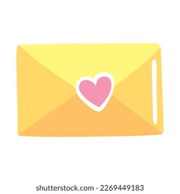 sobre con estilo retro cardíaco