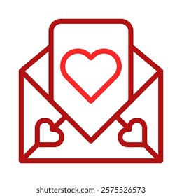 Envelope with Heart Symbol Love Letter