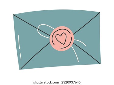 Envelope With Heart Vector Illustration