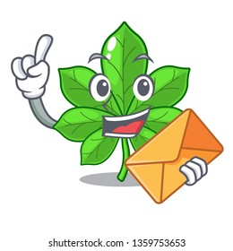 With envelope horse chestnuts in the character shape