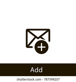 envelope icon. add envelope. sign design