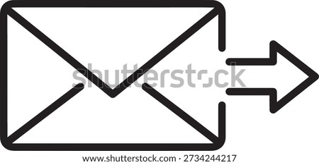 Envelope icon with arrow pointing right