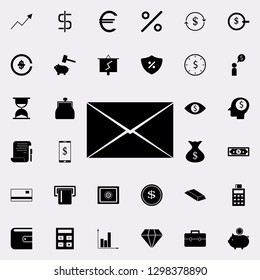envelope icon. banking icons universal set for web and mobile