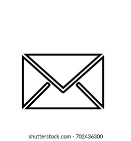 Envelope icon ,black sign design