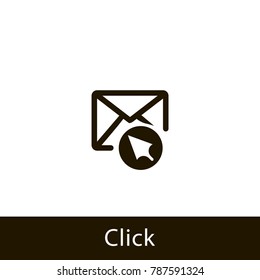 envelope icon. click envelope. sign design