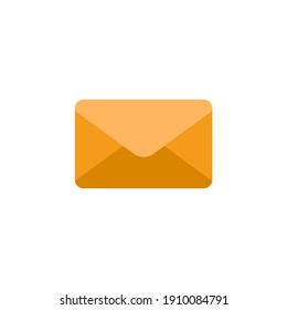 Envelope icon in color icon, isolated on white background 