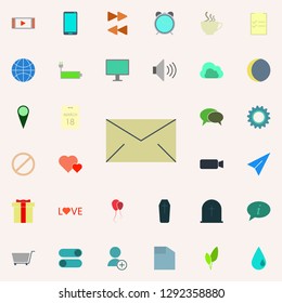 the envelope icon. color web icons universal set for web and mobile