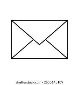 The envelope icon is a common and easily recognizable visual representation of a mail envelope. Universally, this icon symbolizes a message, communication, email, or letter.