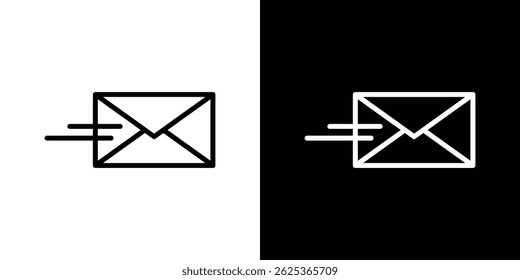 Envelope icon concept stroke on white background