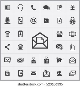 envelope icon. contact us icons universal set for web and mobile