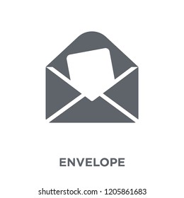 Envelope icon. Envelope design concept from Communication collection. Simple element vector illustration on white background.