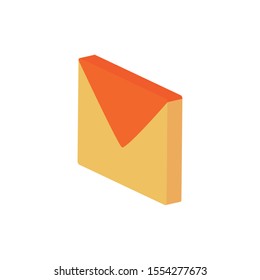 Envelope icon design, Email mail message letter marketing communication card and document theme Vector illustration