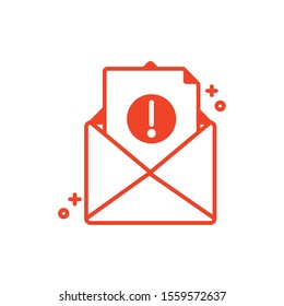 Envelope icon design, Email mail message letter marketing communication card and document theme Vector illustration
